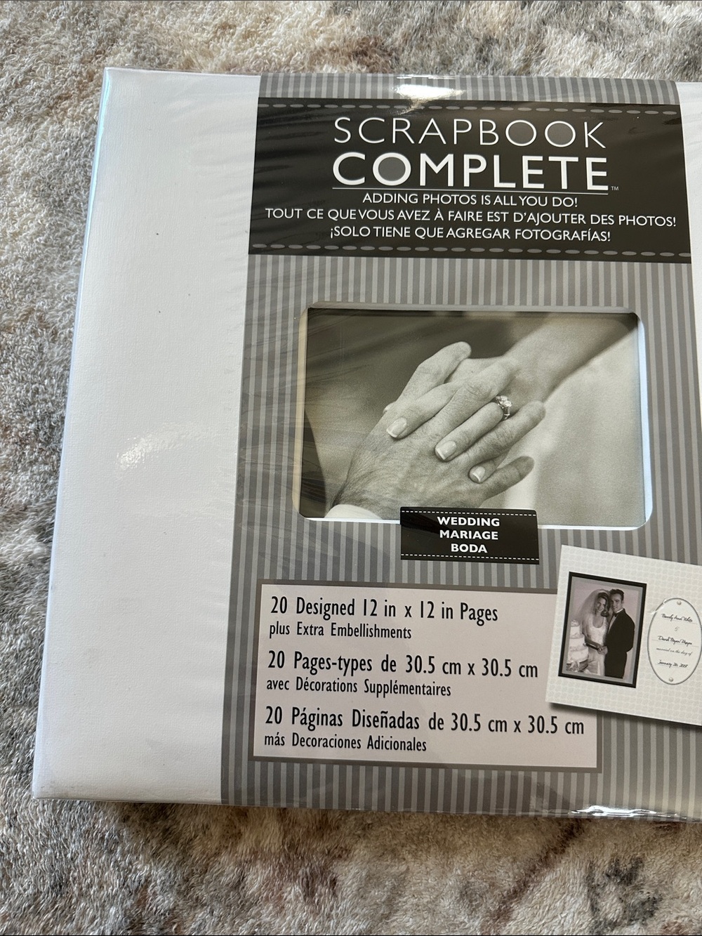 Scrapbook Complete Wedding Album - White